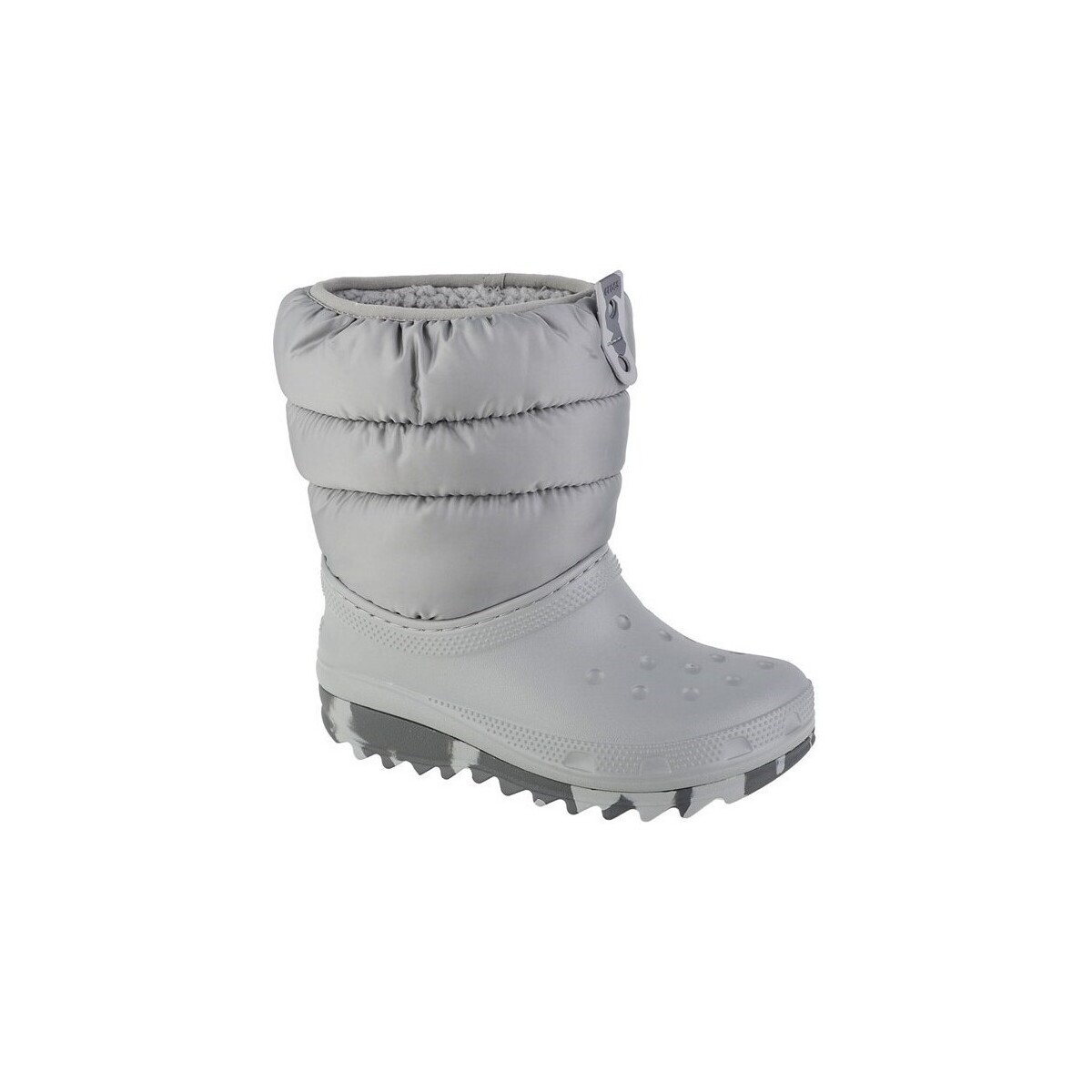Crocs  Classic Neo Puff Boot Kids  Stříbrná