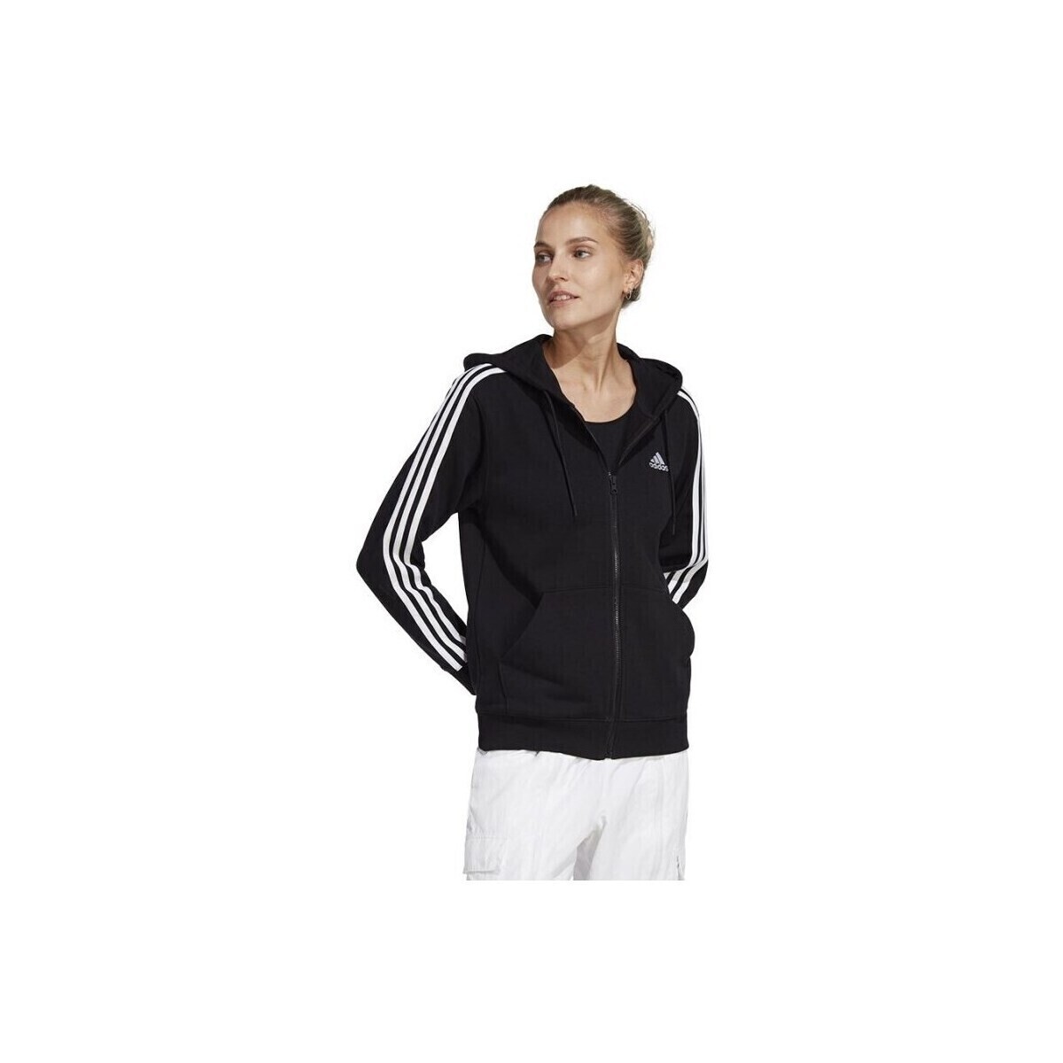 adidas  3STRIPES French Terry  Černá