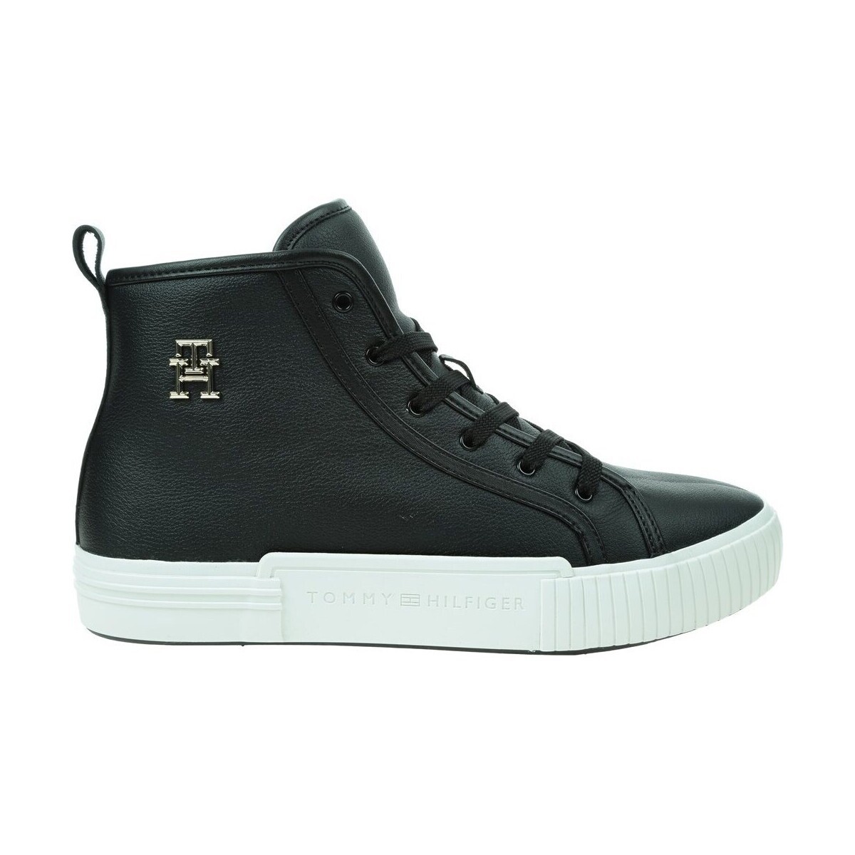 Tommy Hilfiger  Vulc Leather Sneaker Hi  Černá