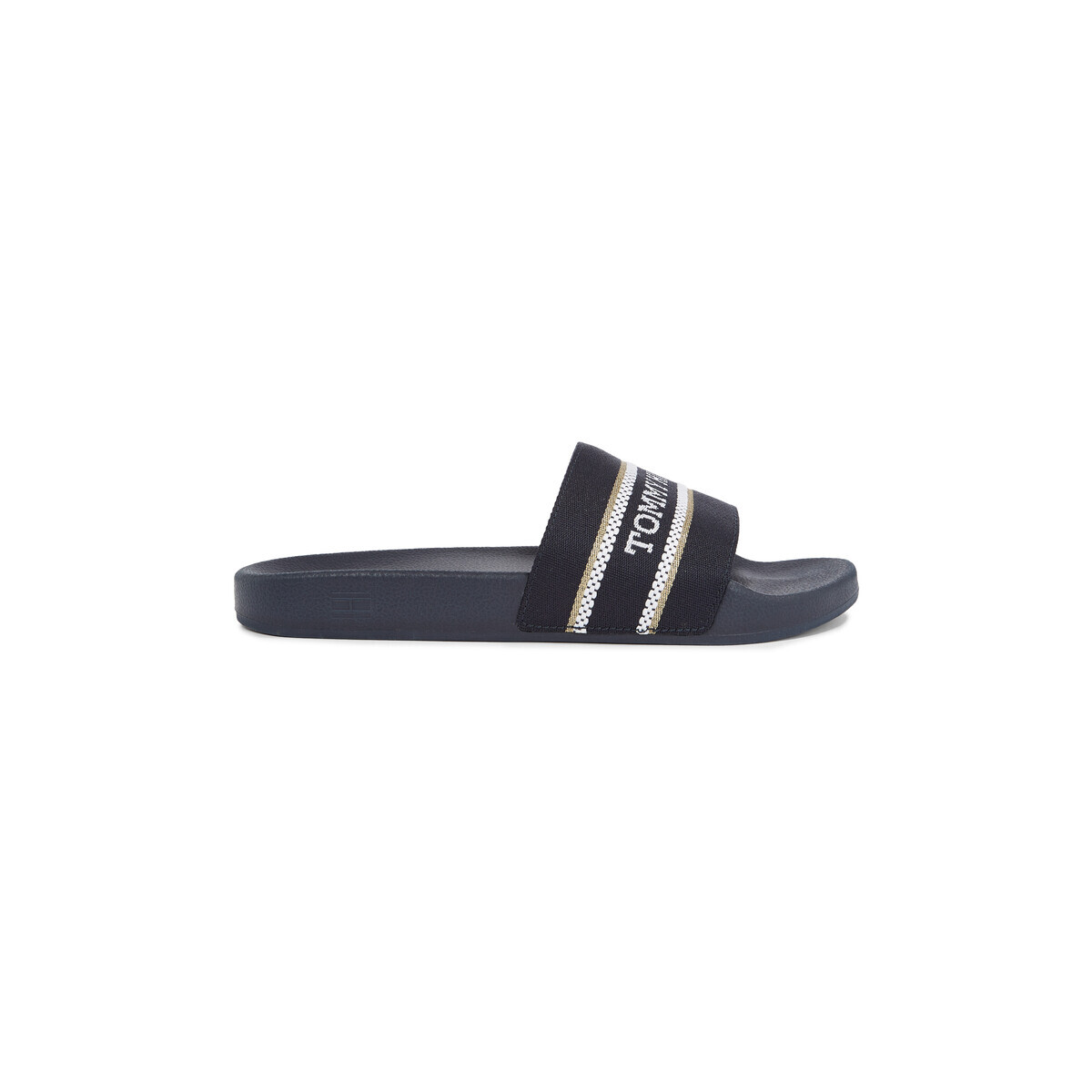 Tommy Hilfiger  HILFIGER POOLSLIDE WITHWEBBING  Modrá