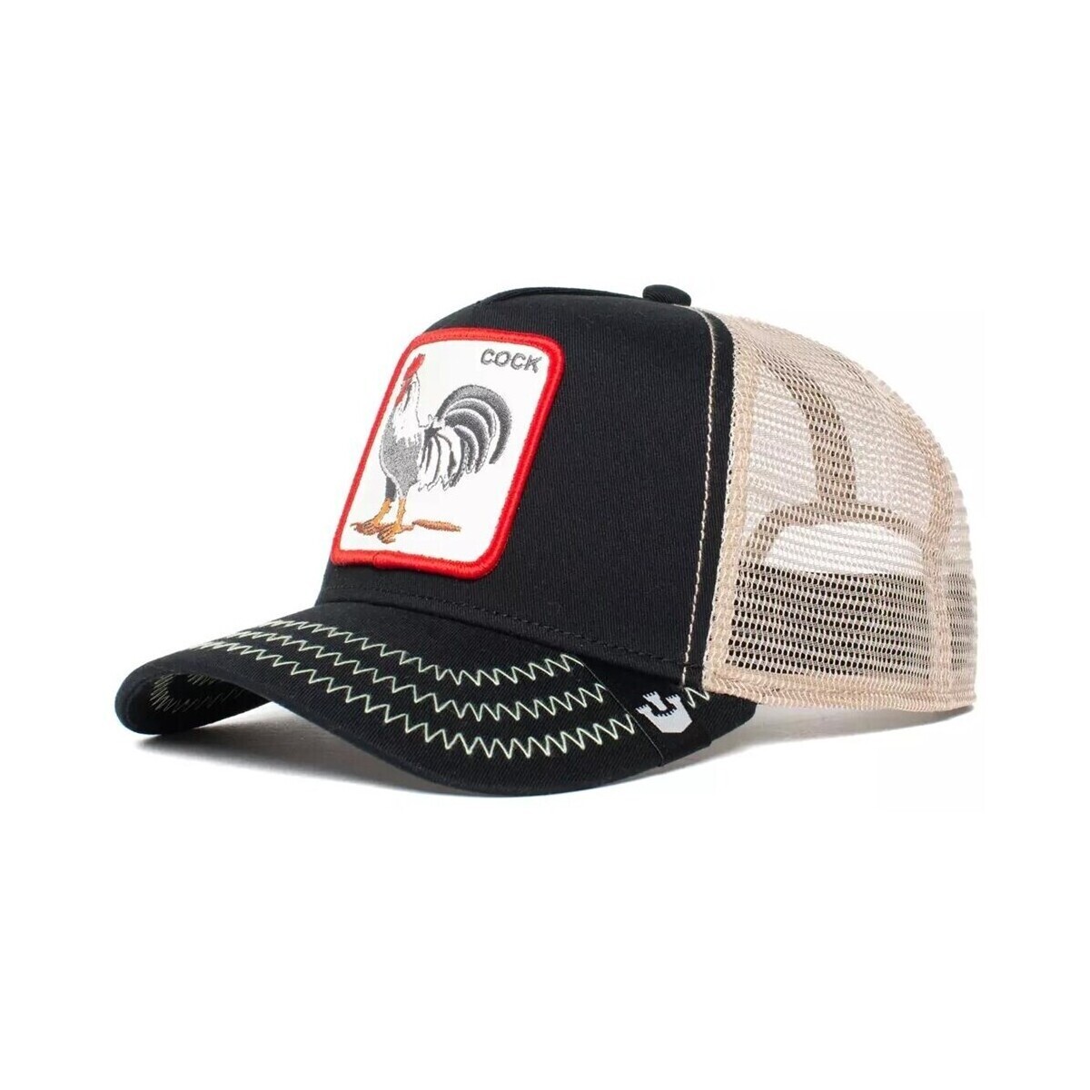 Goorin Bros  The Cock Black Kogut Trucker  Černá