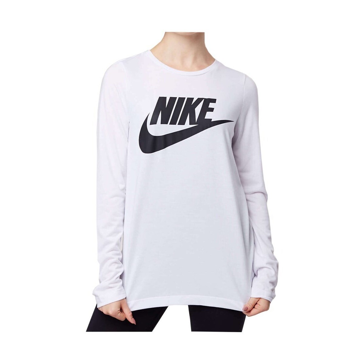 Nike  Wmns Essential Top LS Hbr  Bílá