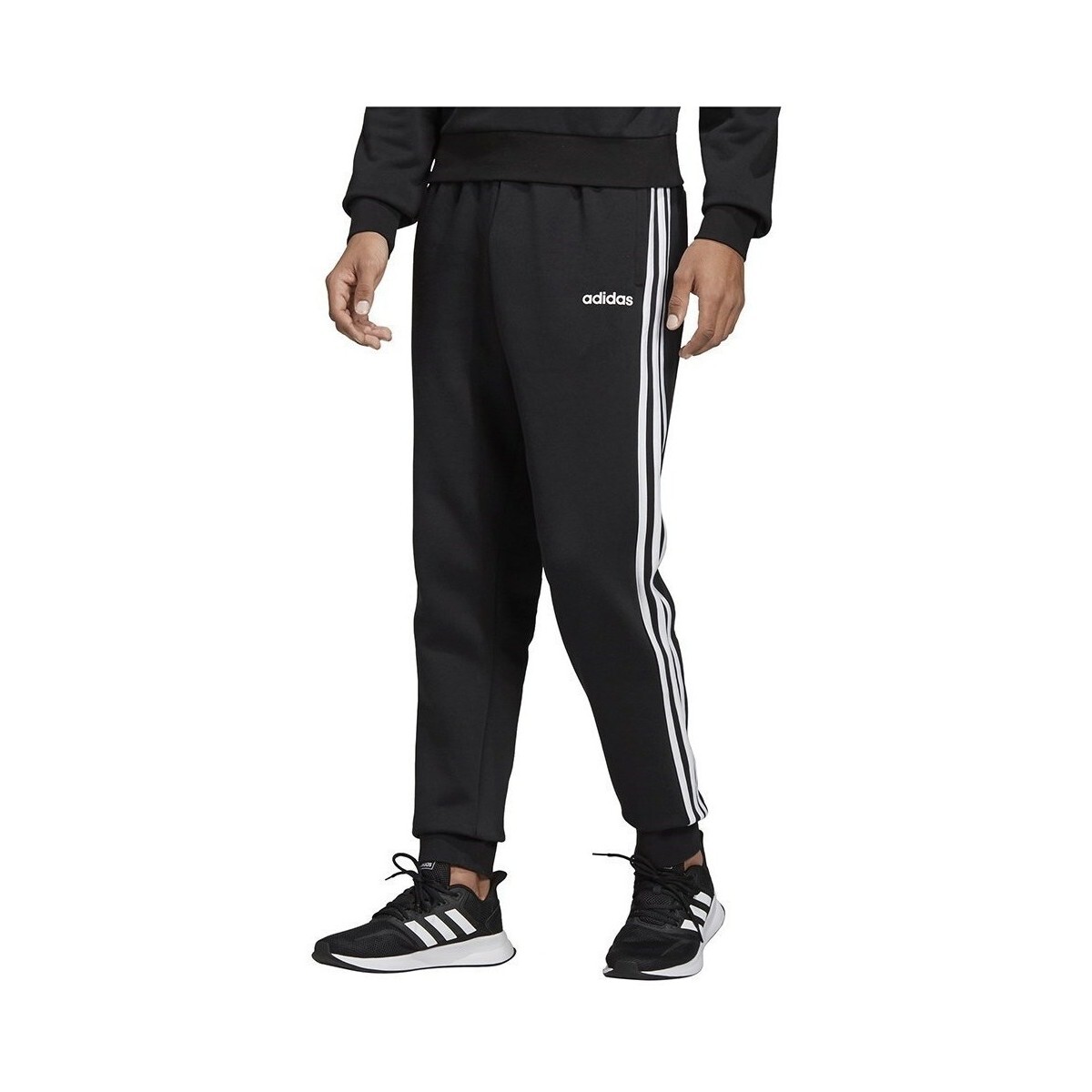 adidas  Essentials 3 Stripes Tapered  Černá
