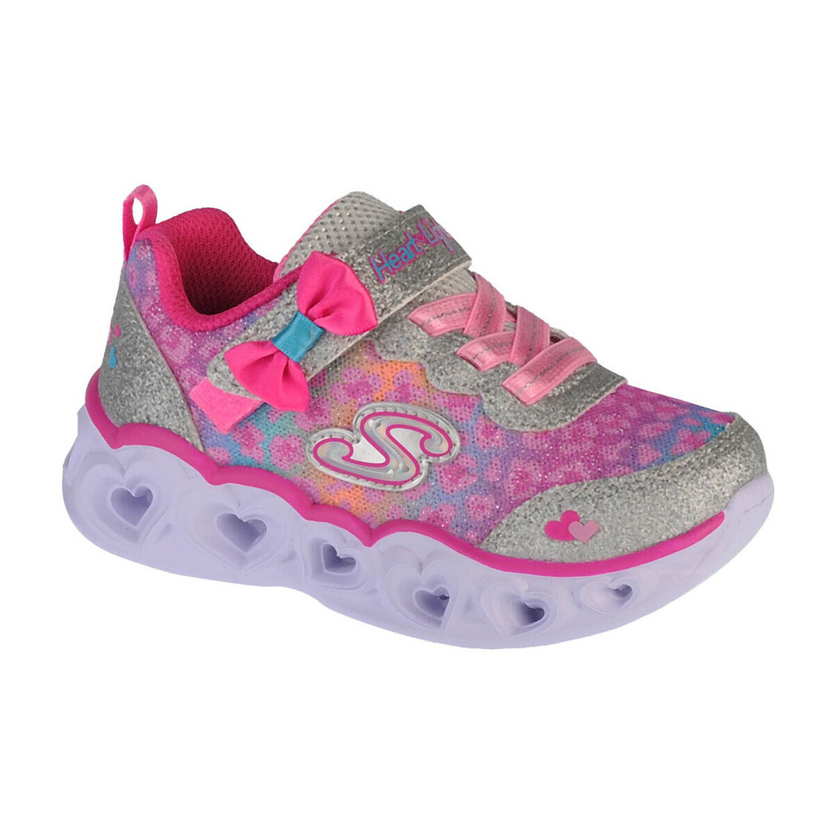 Skechers  Heart Lights Untamed Hearts  Stříbrná