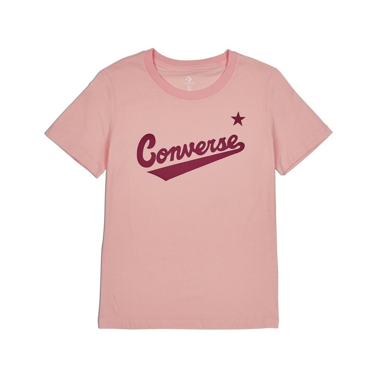 Converse  Scripted Wordmark Tee  Růžová