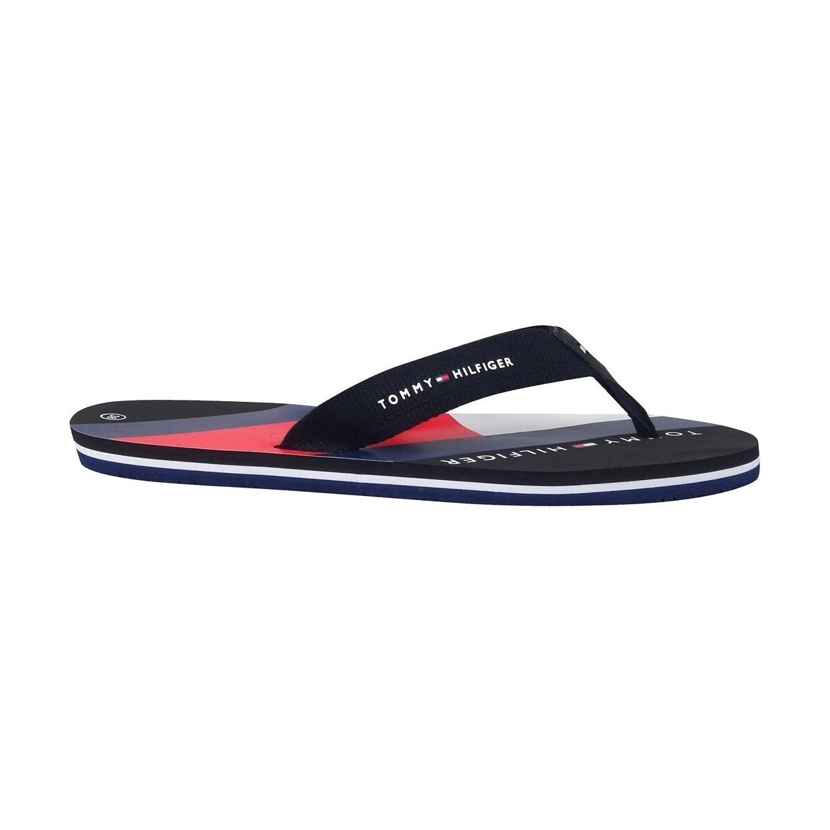 Tommy Hilfiger  Flag Print Flip Flop  Černá