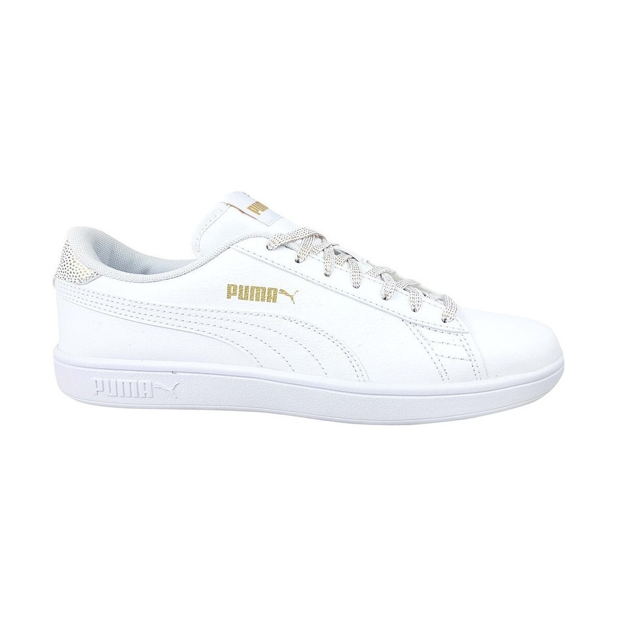 Puma  Smash V2 Metallics JR  Bílá