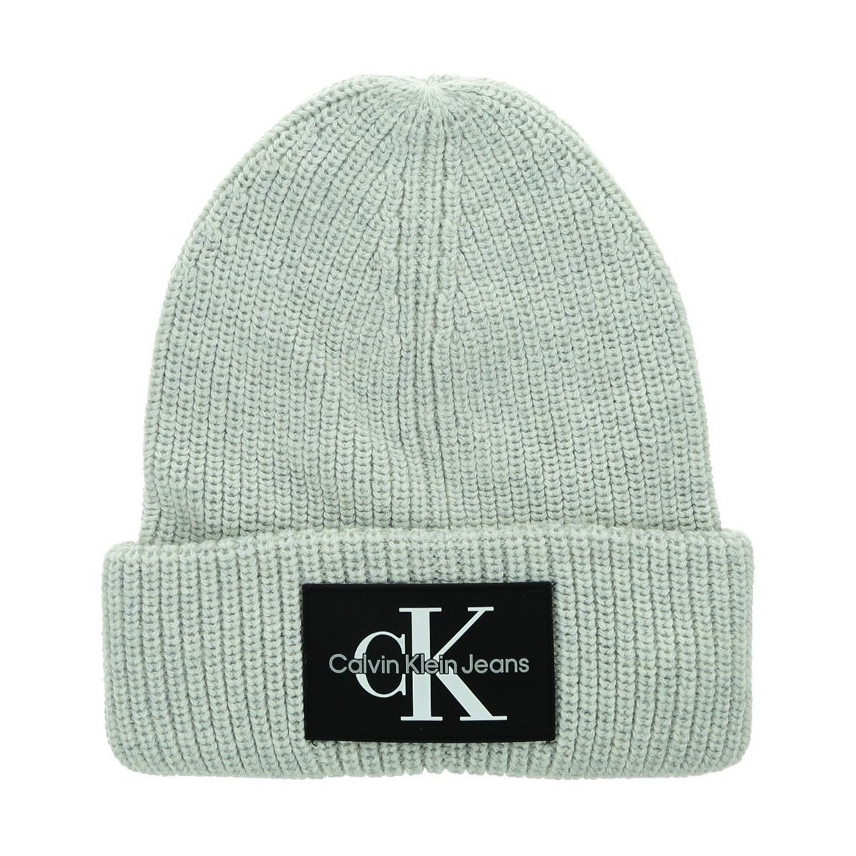Calvin Klein Jeans  Monologo Patch Beanie  Zelená