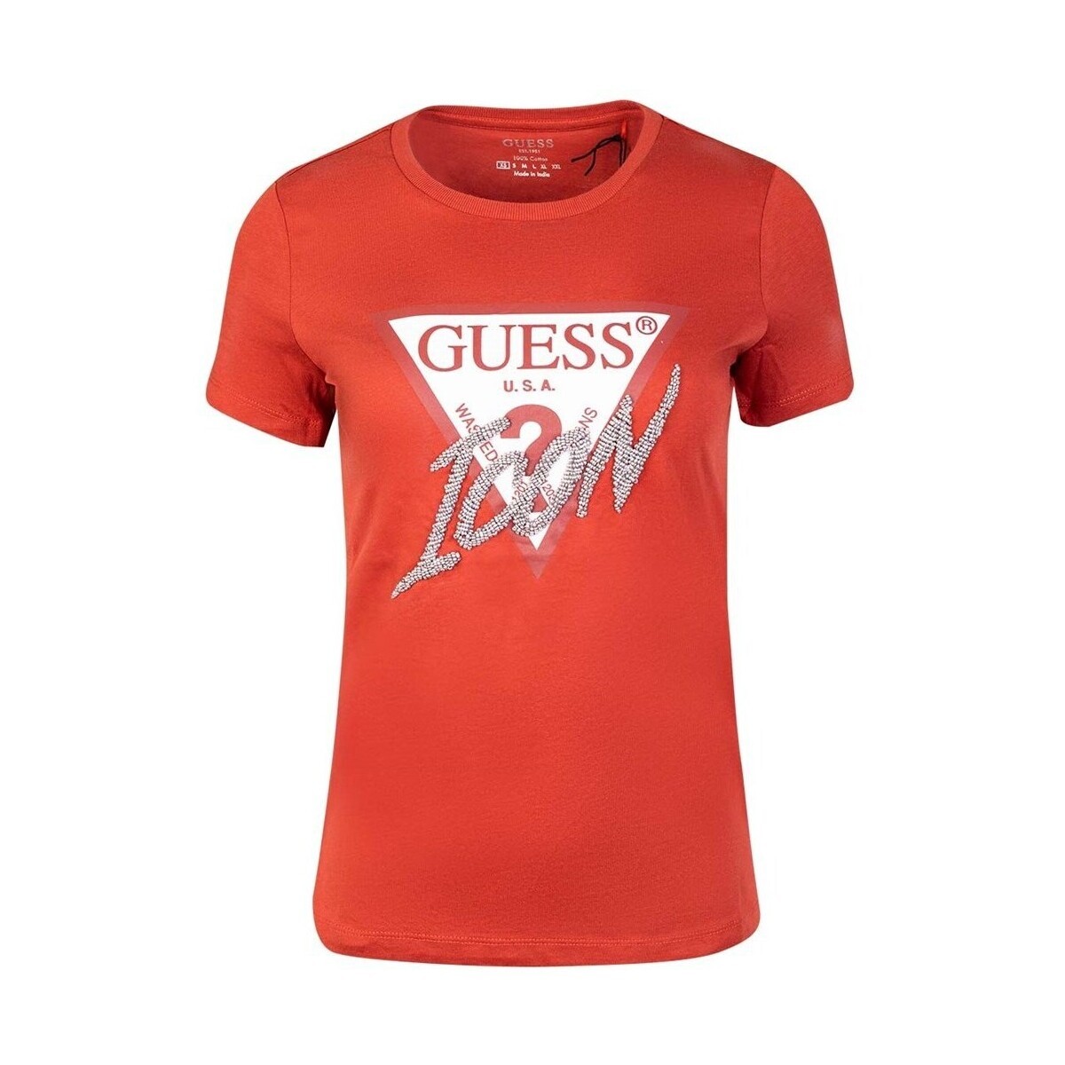 Guess  CN Icon Tee  Červená