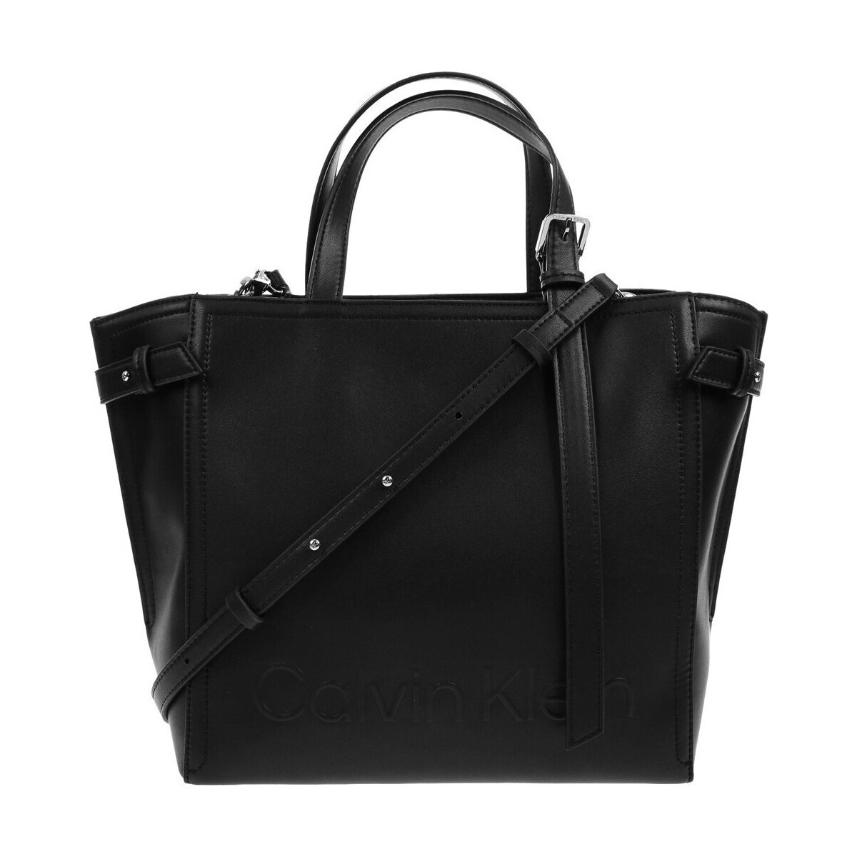Calvin Klein Jeans  Minimal Hardware Tote  Černá