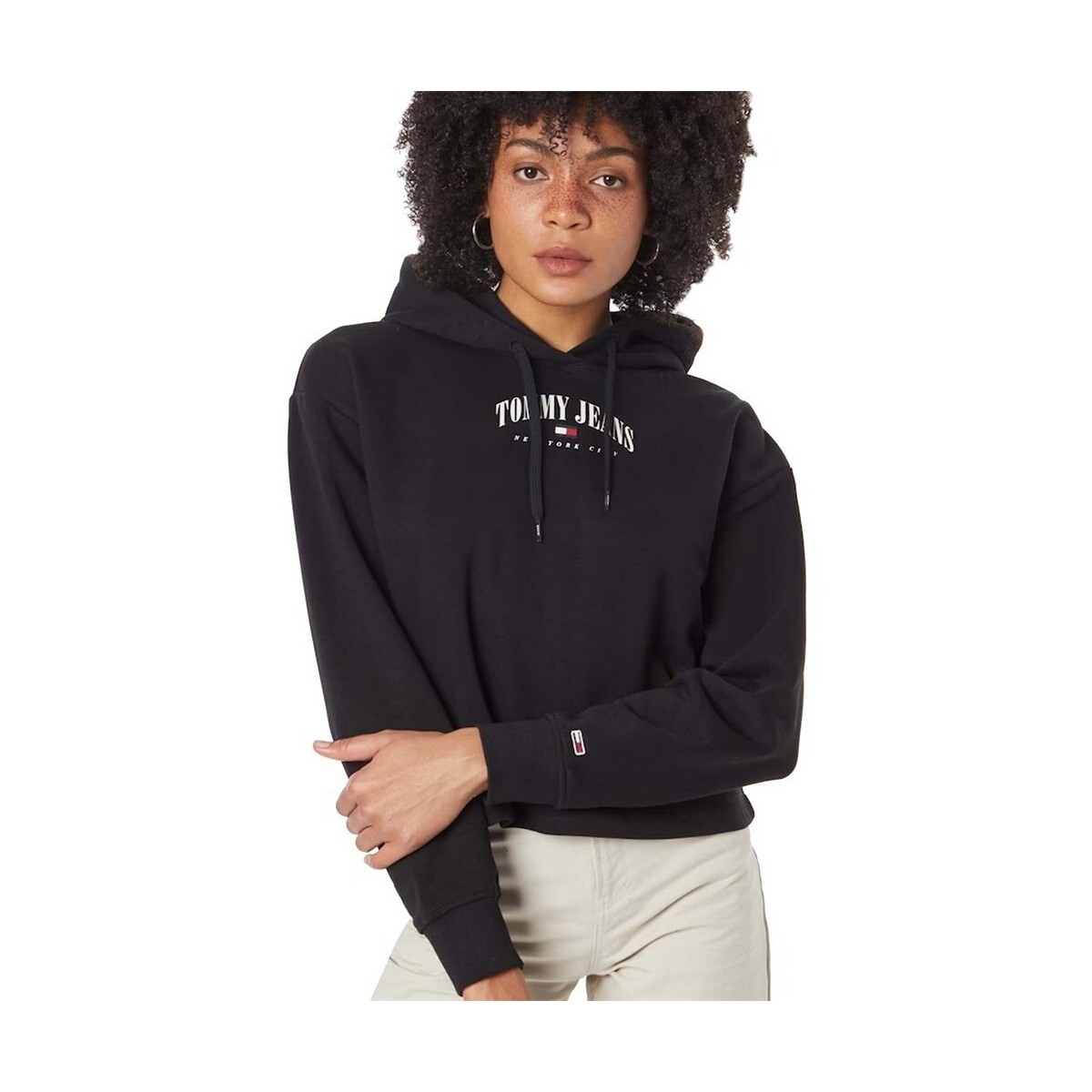 Tommy Hilfiger  Tommy Jeans Hoodie  Černá