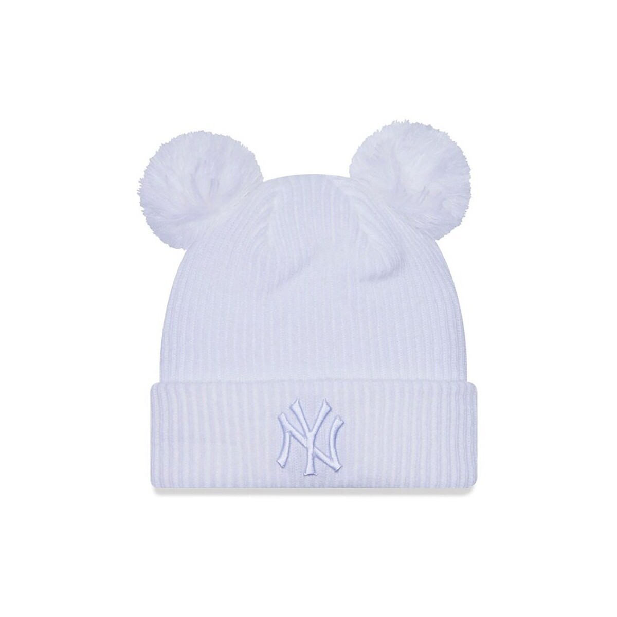 New-Era  Mlb Wmns Rib Pom Beanie Neyyan Kulich  Bílá
