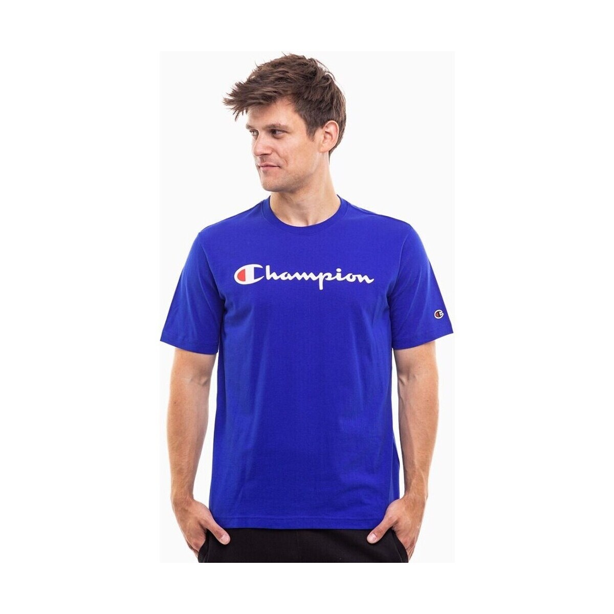 Champion  Ss Tee  Modrá
