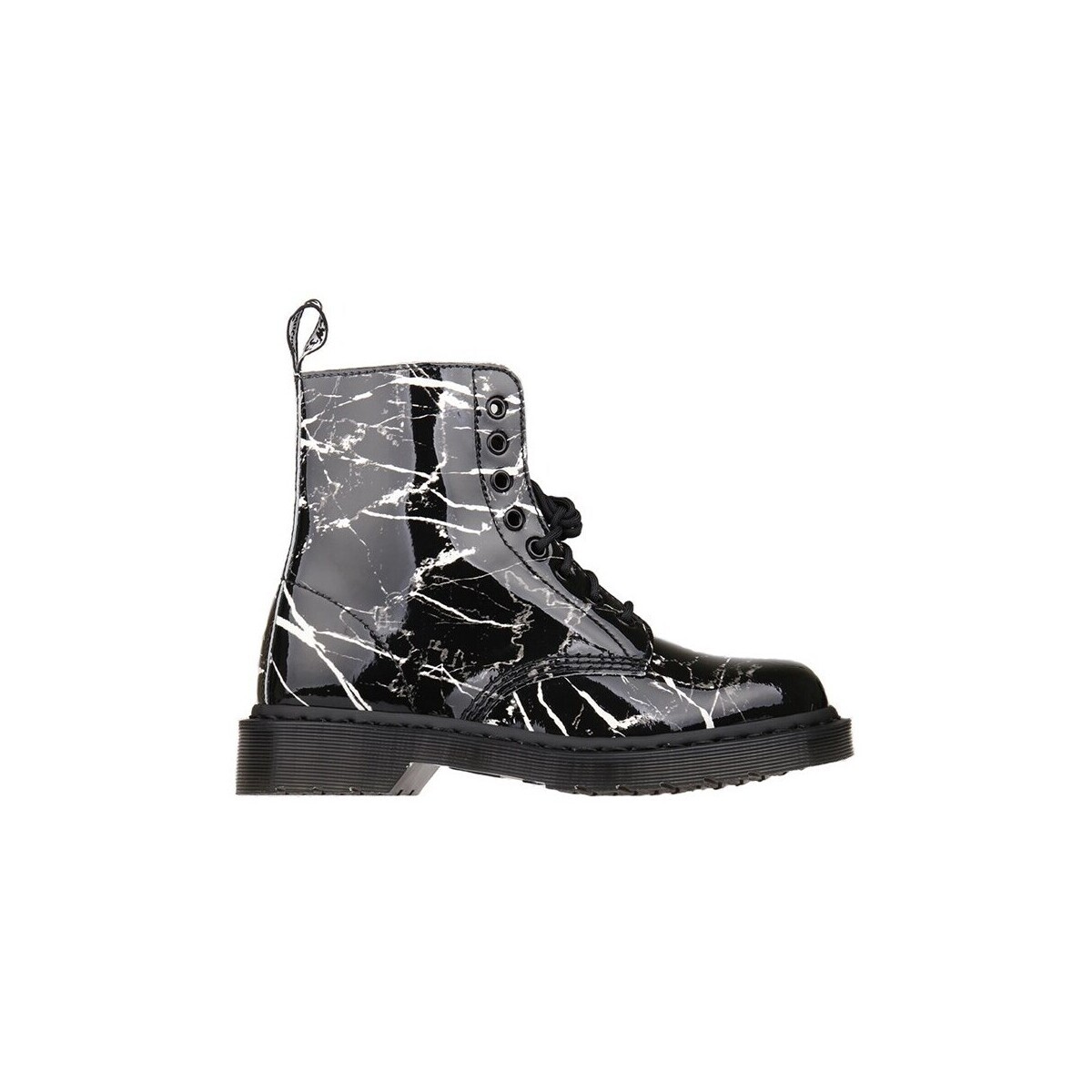 Dr. Martens  Pascal Black Patent Marble  Černá