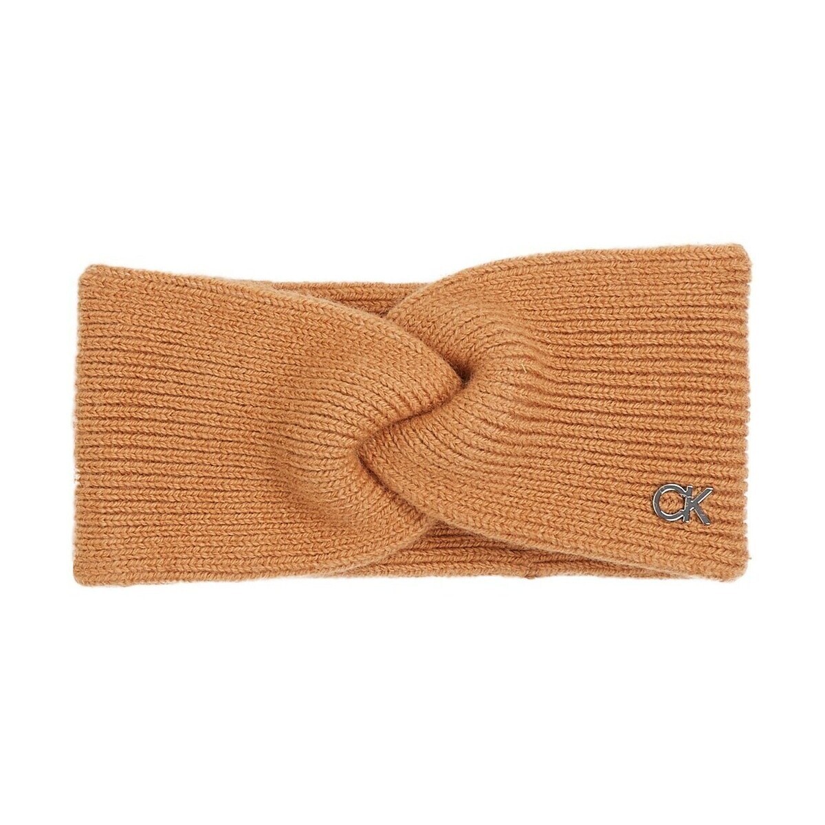 Calvin Klein Jeans  Ck Metal Chunky Rib Headband  Hnědá