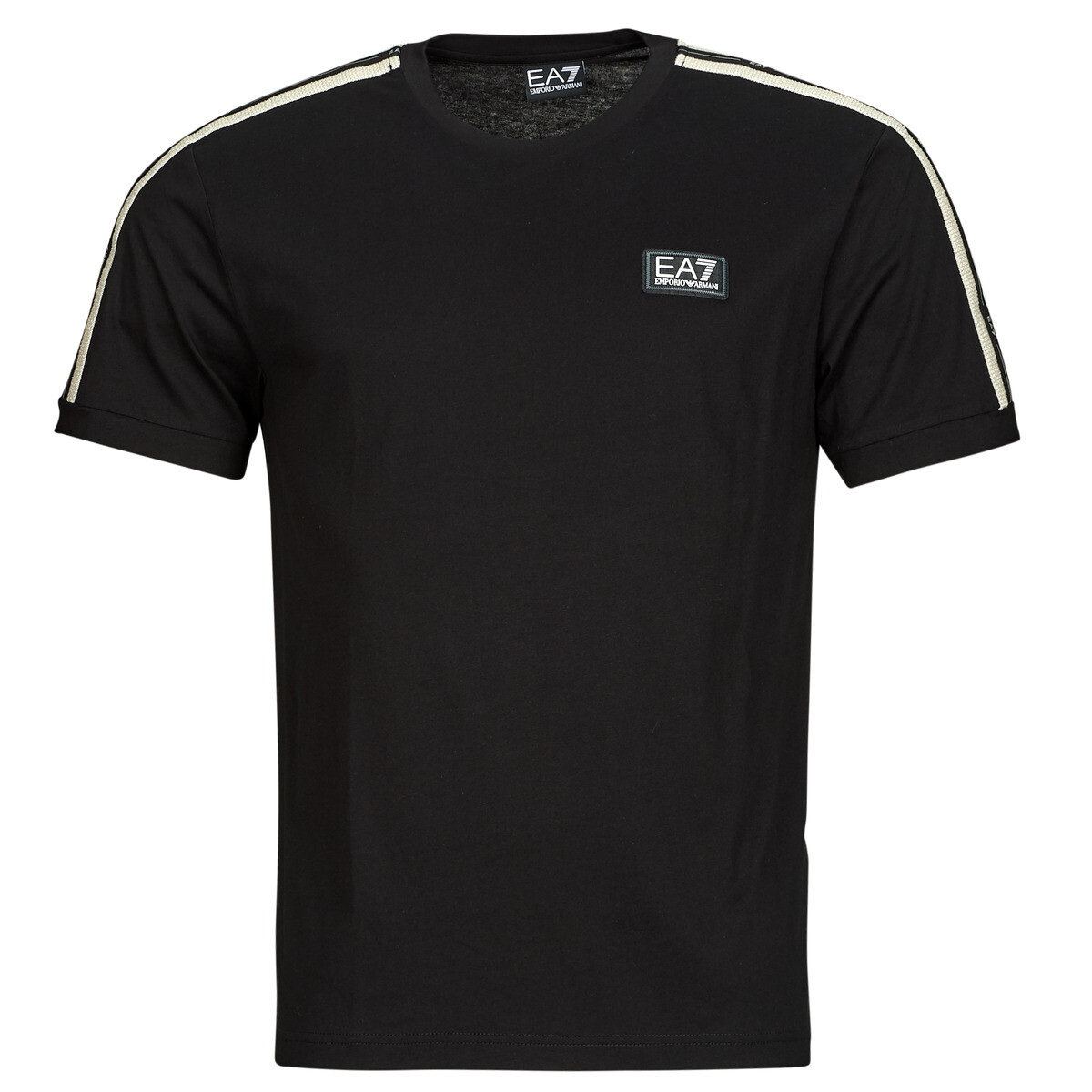 Emporio Armani EA7  TRAIN LOGO SERIES M TAPE TEE SS CO - TRAIN LOGO SERIES M TAPE TE  Černá