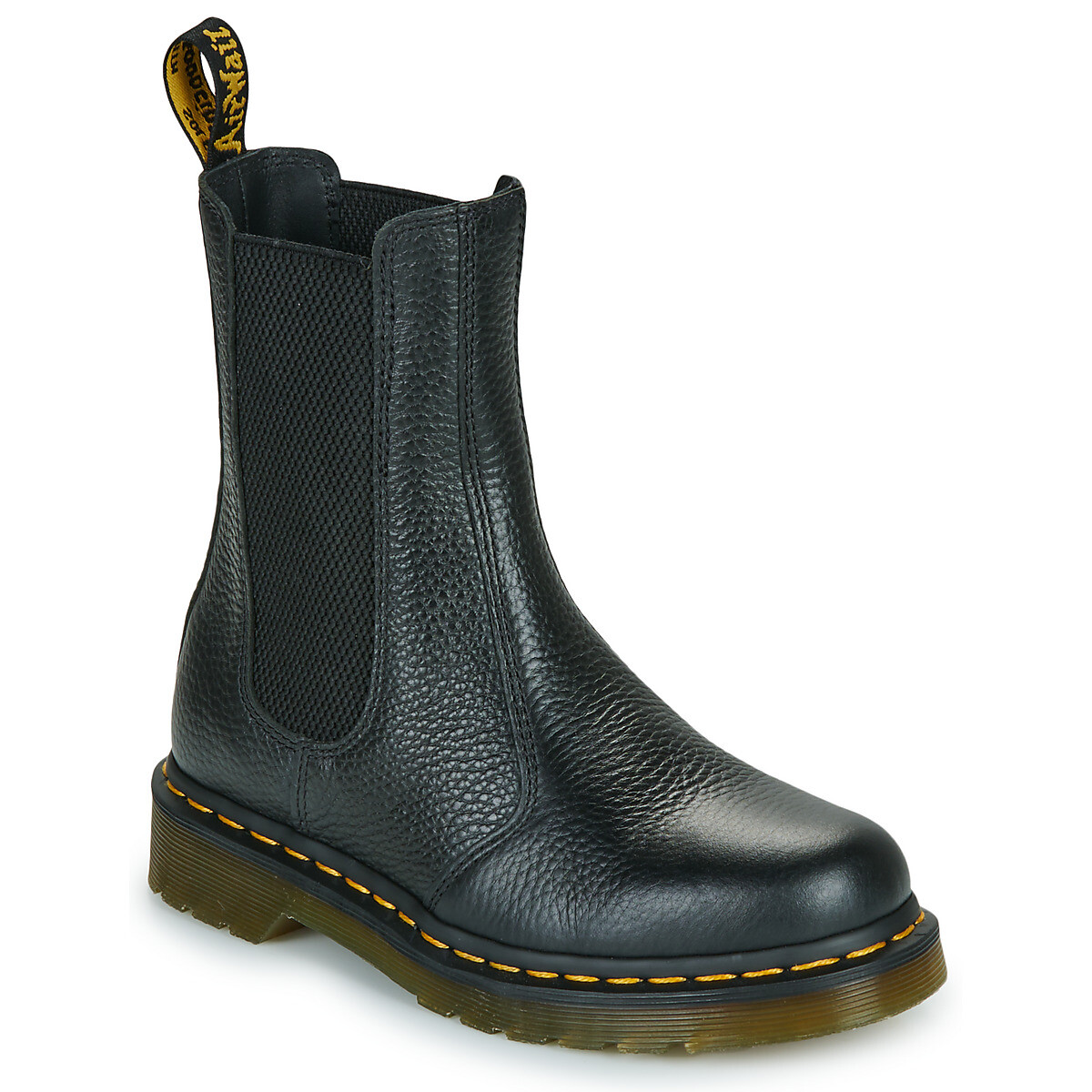 Dr. Martens  2976 Hi Chelsea Boot Black Milled Nappa  Černá