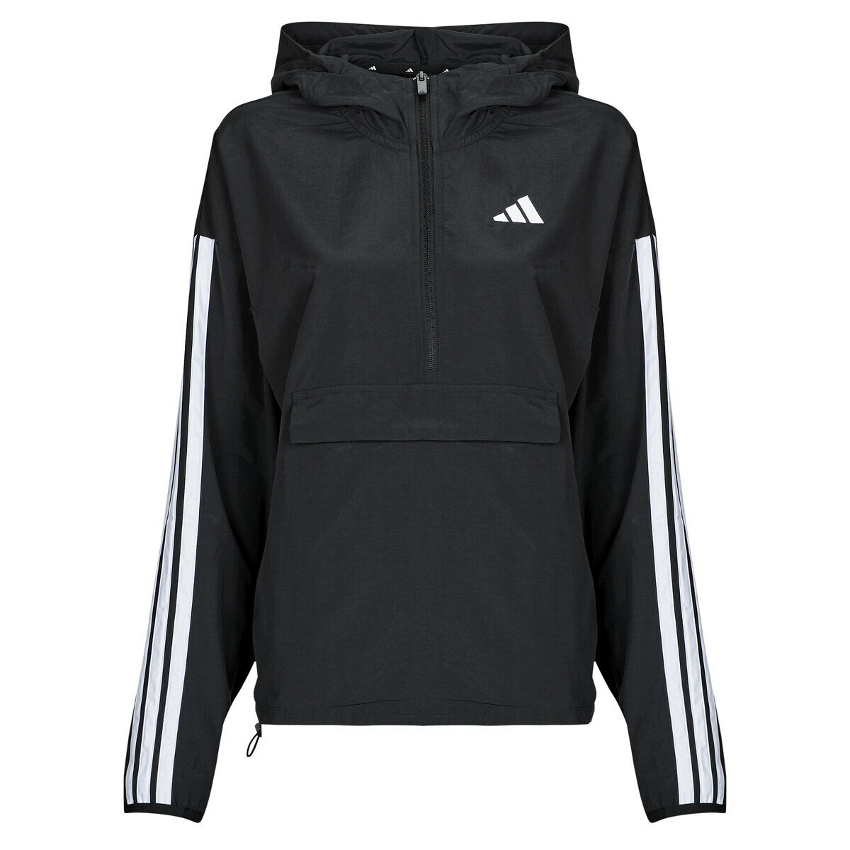 adidas  Essentials 3-Stripes Lifestyle Woven Windbreaker  Černá
