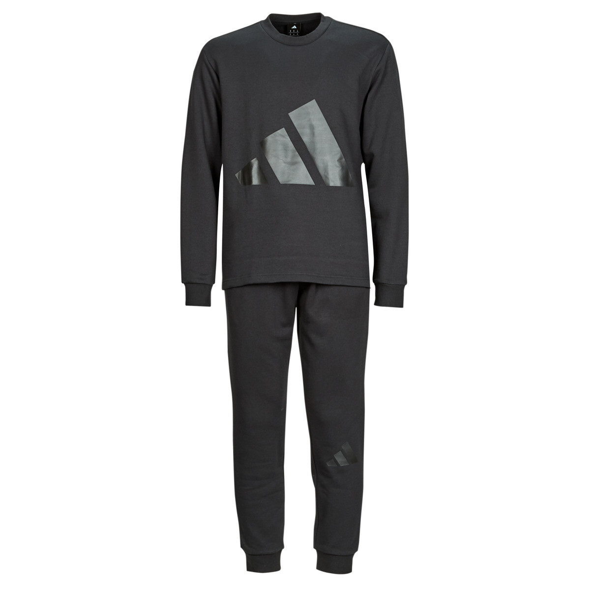 adidas  Big Logo Fleece Colorblock Track Suit  Černá