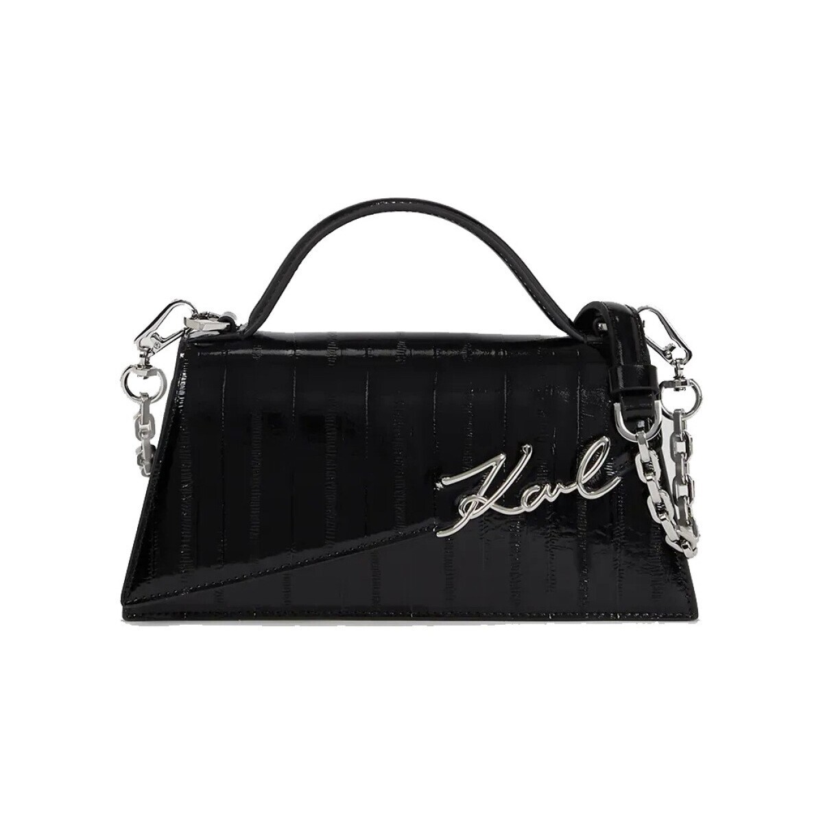 Karl Lagerfeld  K SIGNATURE SLIM CB EEL ST  Černá