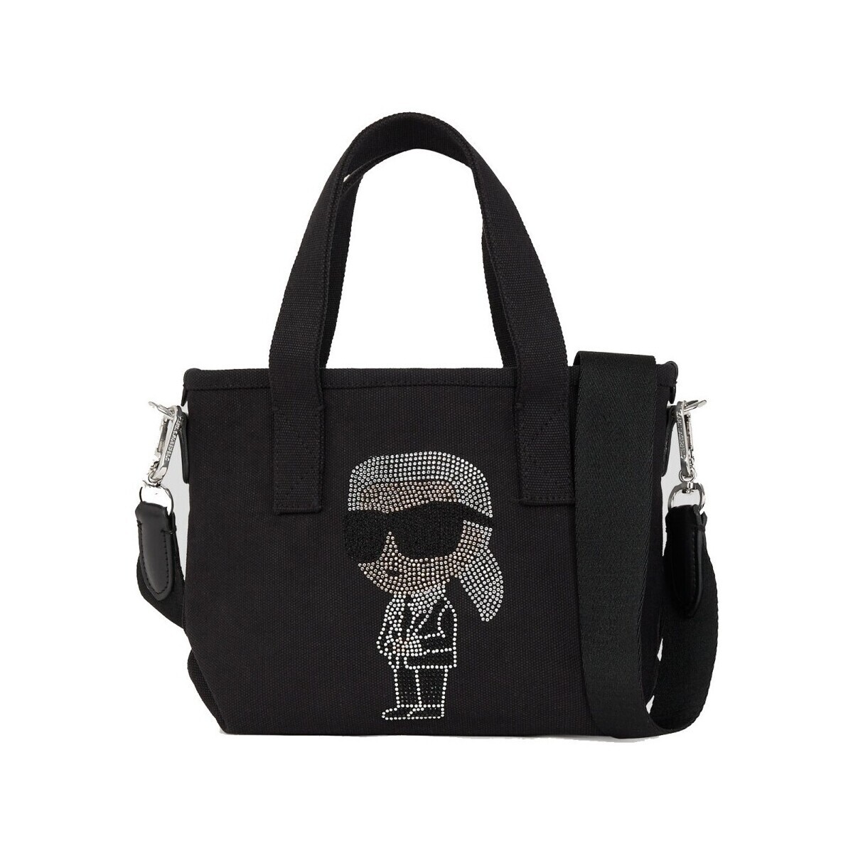 Karl Lagerfeld  IKON RHINESTONE SM SHOPPER  Černá