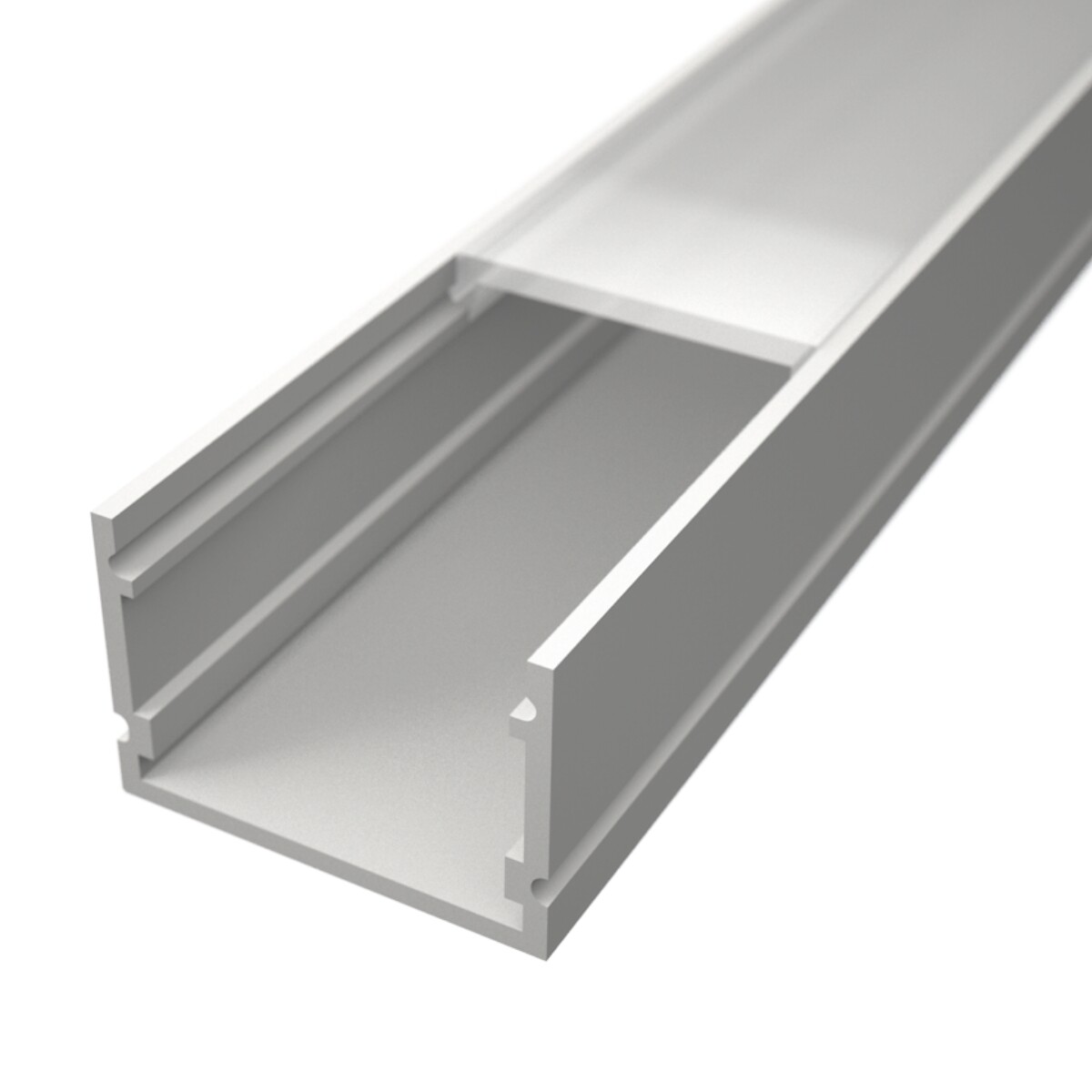 LED Solution Nástěnný profil pro LED pásky N2 bílý Vyberte variantu a délku: Profil bez difuzoru 1m LP107W-1M