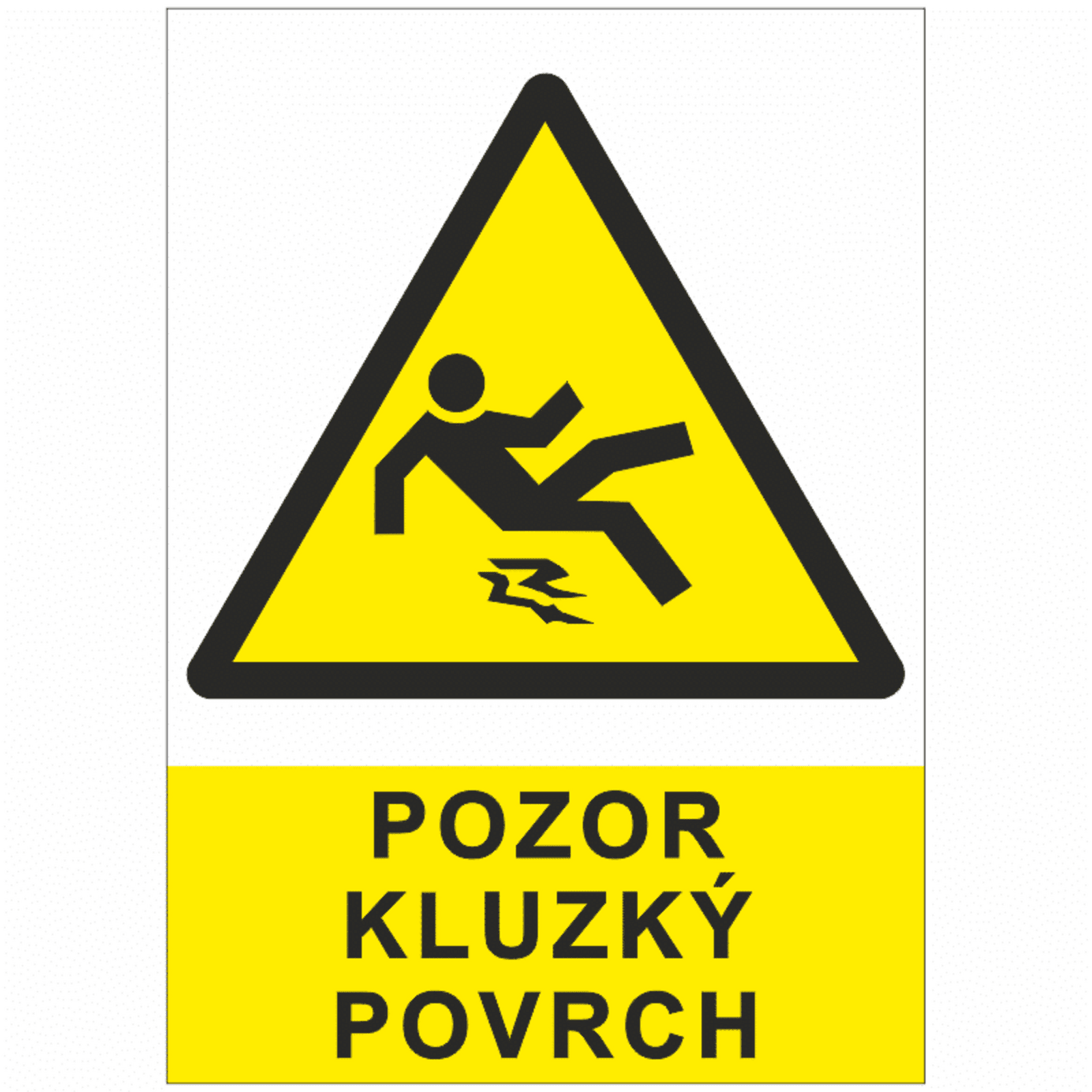 Bezpečnostní značky 1302 A5 fólie Pozor kluzký povrch