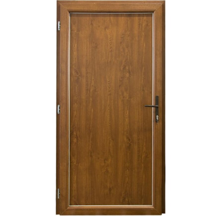 Vchodové dveře Larino Eco D18 80L 90x208x6 zlatý dub