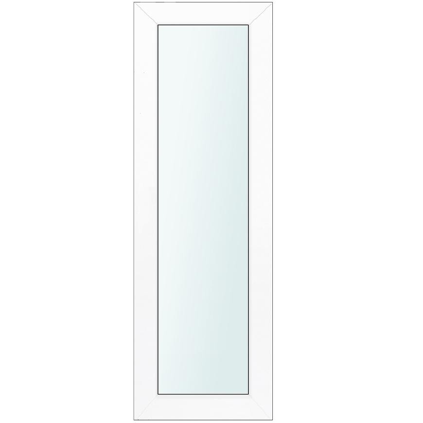 Světlík ke vchodovým dveřím bílý 50x198 čiré sklo