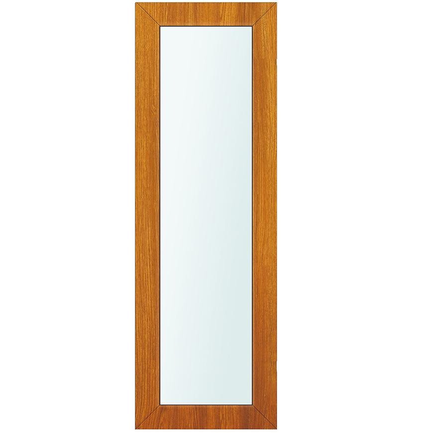 Světlík ke vchodovým dveřím zlatý dub 40x198 čiré sklo