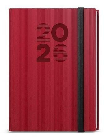 Diář denní A5 David Vigo červený