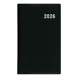 Diář měsíční Marika PVC 9x15cm černý