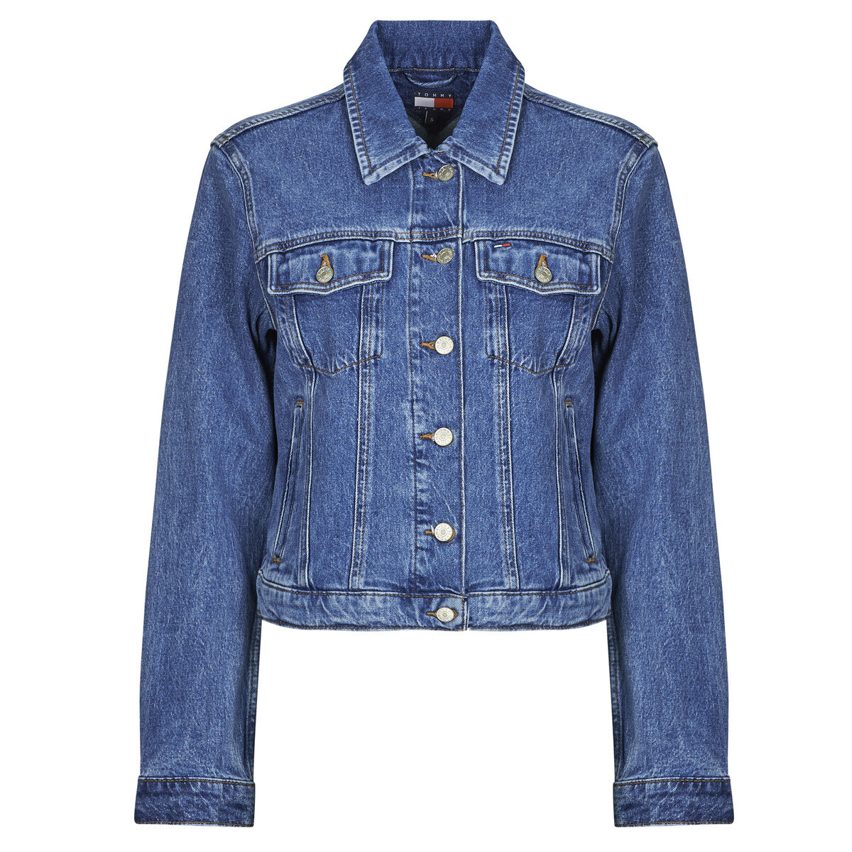 Tommy Jeans  CLASSIC TRUCKER JACKET  Modrá