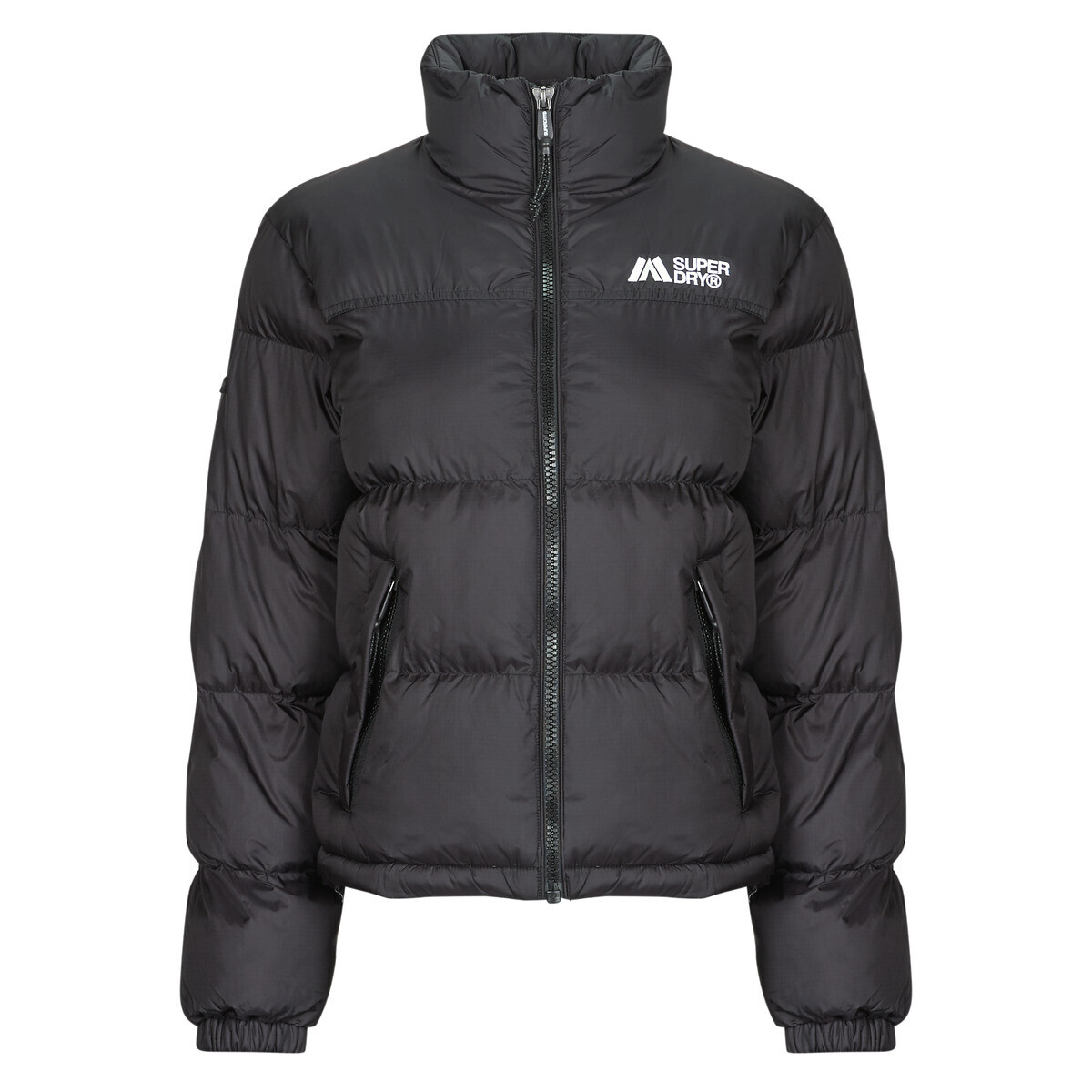 Superdry  PADDED NON HOODED PUFFR JKT  Černá