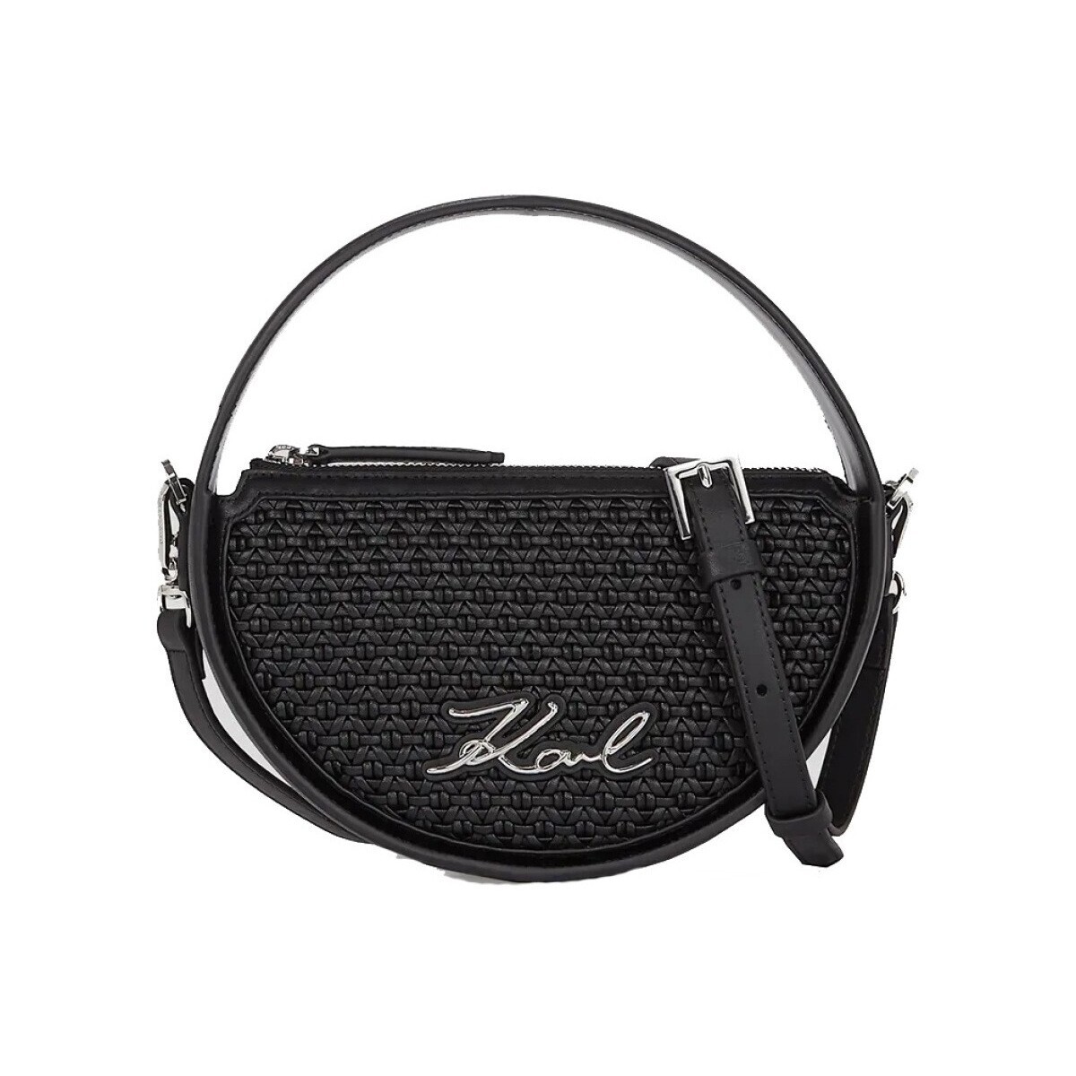 Karl Lagerfeld  K SIGNATURE SP ROUND WOVEN  Černá