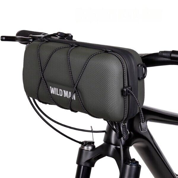 Cestovní brašna WILDMAN na řídítka kola se zipem 2l GD8, zelená