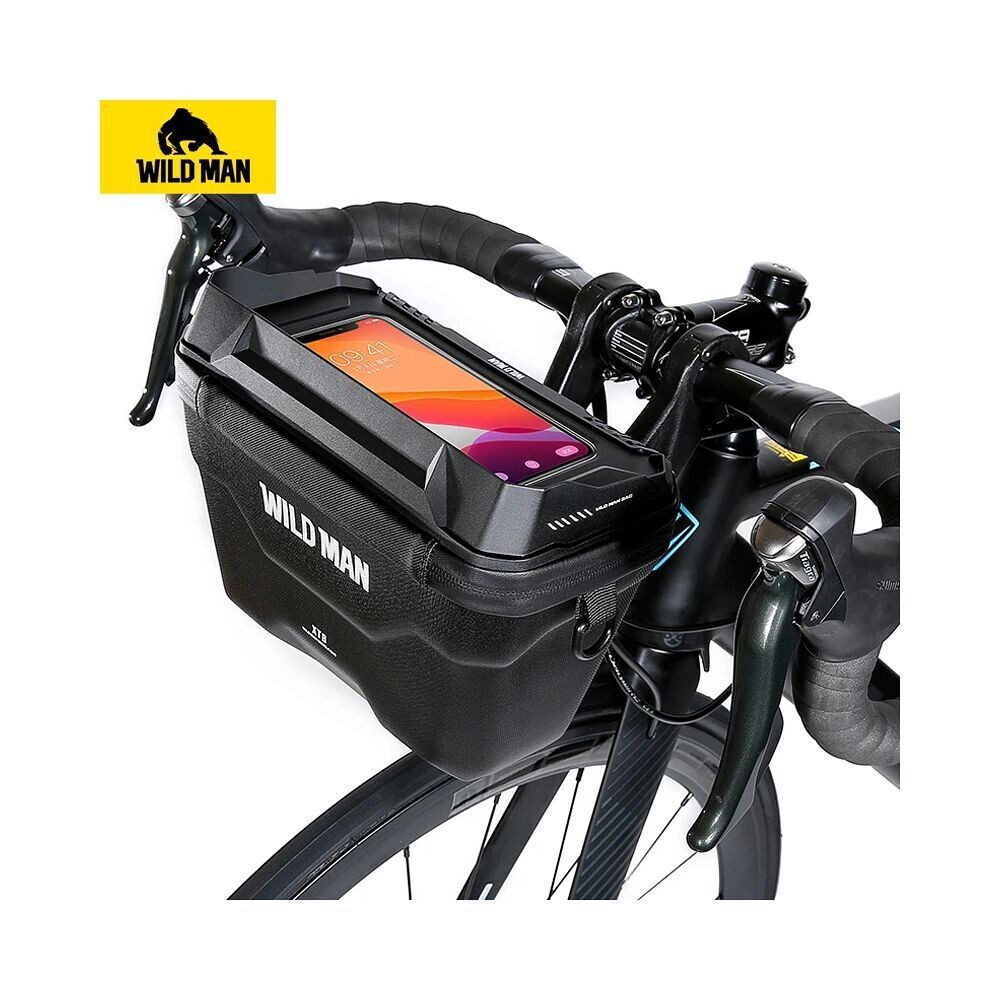 Cestovní pouzdro WILDMAN na řídítka kola se zipem XT8 3L, černá