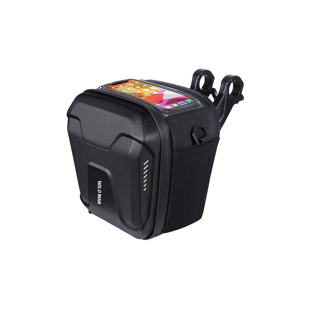 Cestovní pouzdro WILDMAN na řídítka kola se zipem WILDMAN GS9 3L, černá