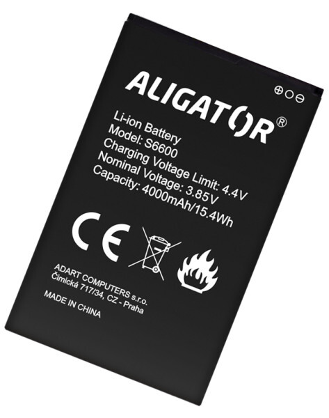 Originální baterie ALIGATOR S6600/S6700 Duo, Li-Ion 4000mAh
