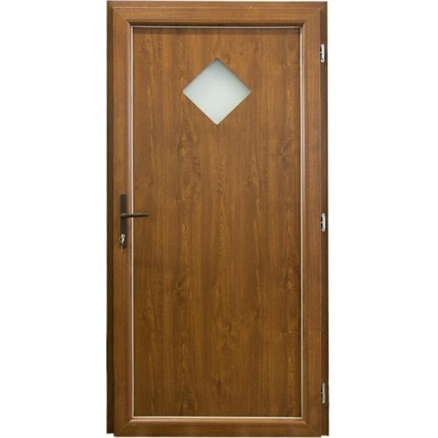 Vchodové dveře Madeleine Eco D19 80P 88x198x6 zlatý dub