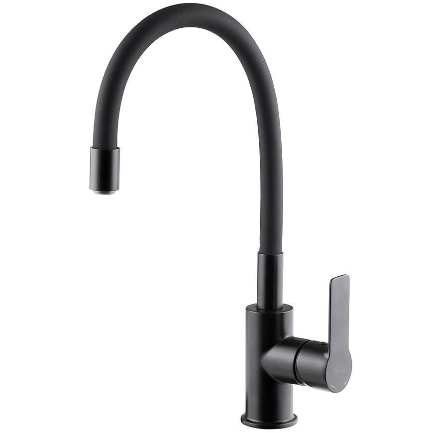 Dřezová baterie s flexibilní výpustí Rumba Black / Black