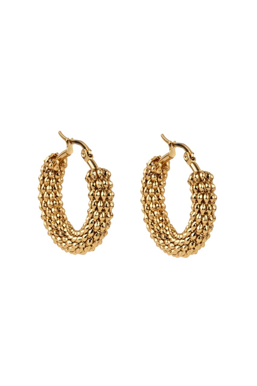 Marc Malone Originální pozlacené náušnice Ayla Gold Earrings MCE250201G