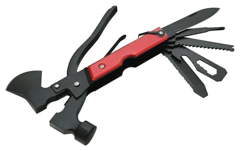 Cattara Nůž MULTI HAMMER 18cm červený