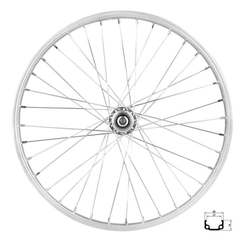 REMERX Kolo zadní RMX 21, 406x21, stříbrné, náboj F80429
