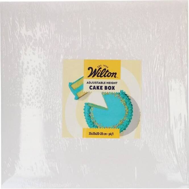 Dortová krabice bílá 35x35x20-28cm - Wilton