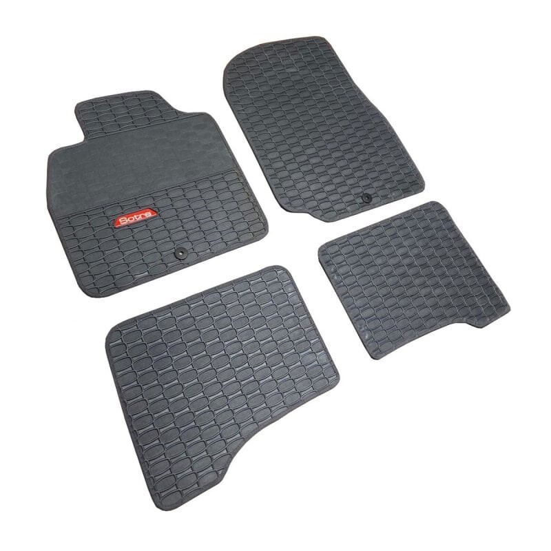 Gumové autokoberce Triniti United Toyota Landcruiser J100 2002-2007 (šedé, šedá lemovka)