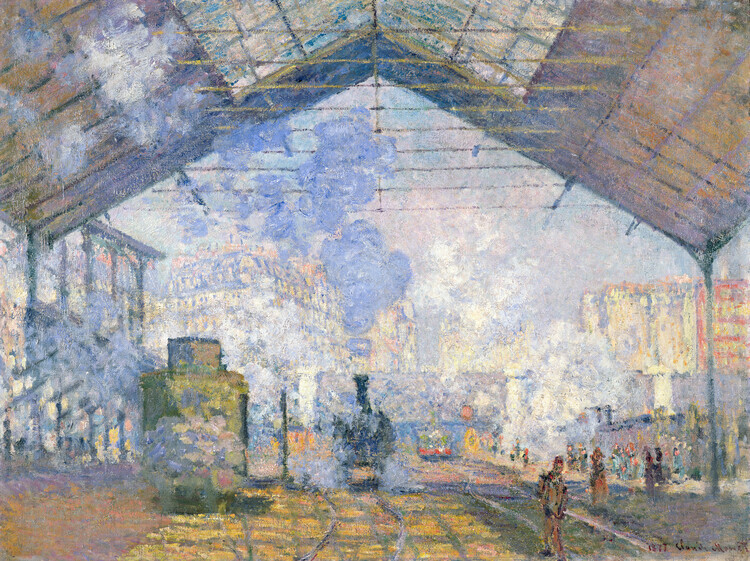Claude Monet Obrazová reprodukce The Gare St. Lazare (1877), Claude Monet, 40 × 30 cm