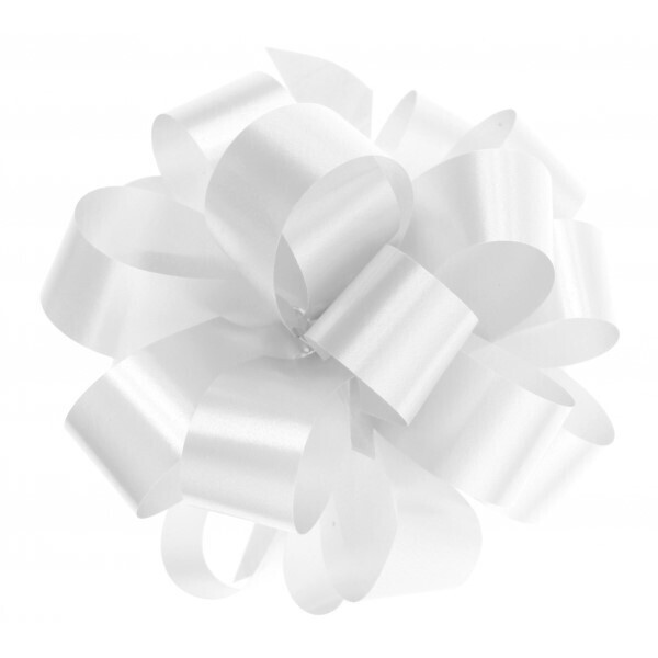 MAŠLE Kokarda stahovací bílá 19 mm/40 m