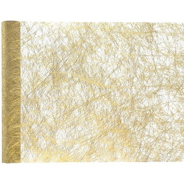 Šerpa stolová metalická zlatá 30cmx5m