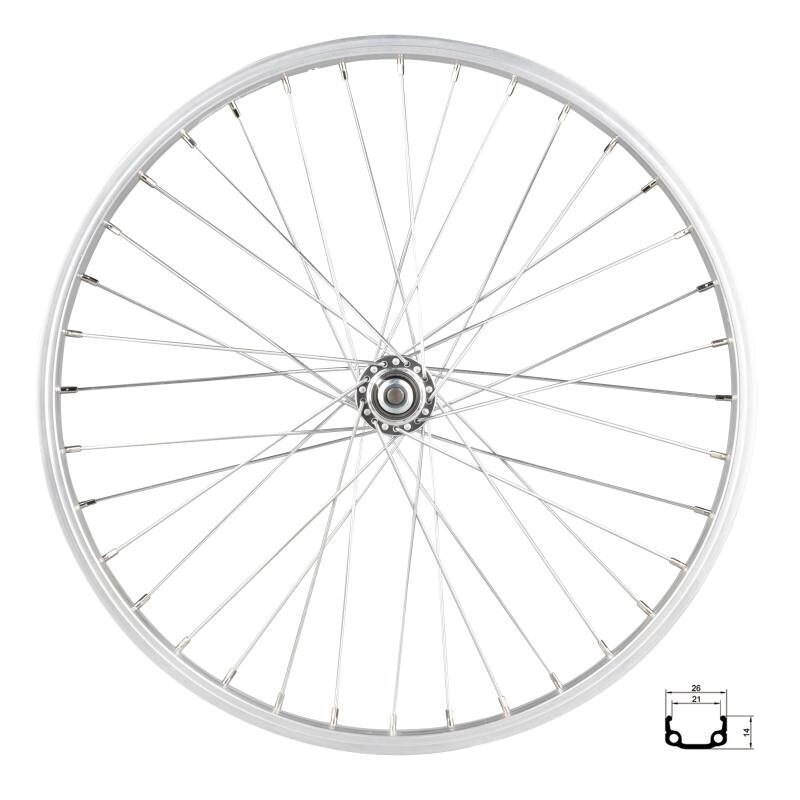 REMERX Kolo přední RMX 21, 406x21,stříbrné, náboj F80428